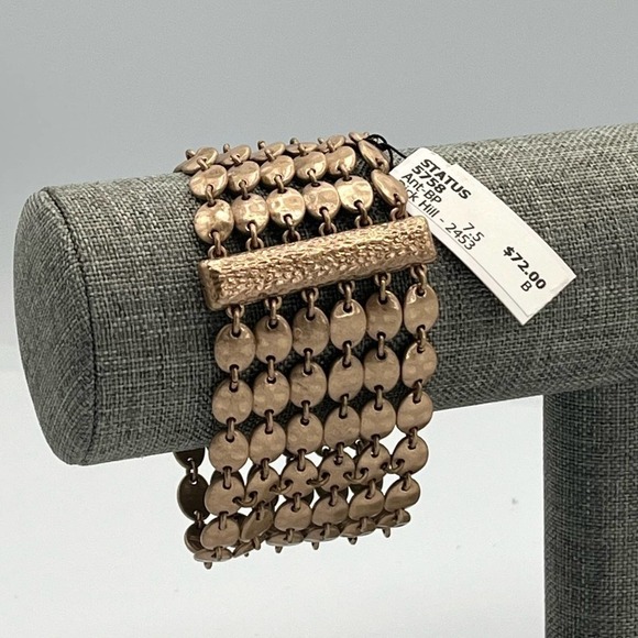 Premier Designs Jewlery Gold Status Classic Bracelet Shimmer Accessory New - Picture 2 of 8